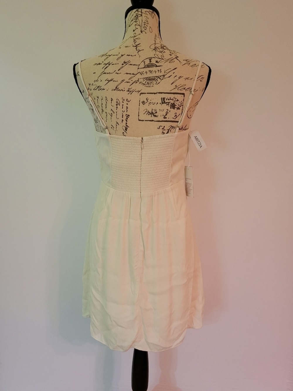 Aritzia Sun-Deh Ivory Cowl Neck Mini Dress - Picture 3 of 9